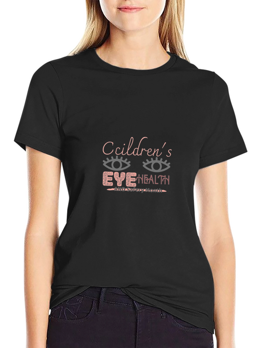 Childrens Eye Health T-Shirt - Black