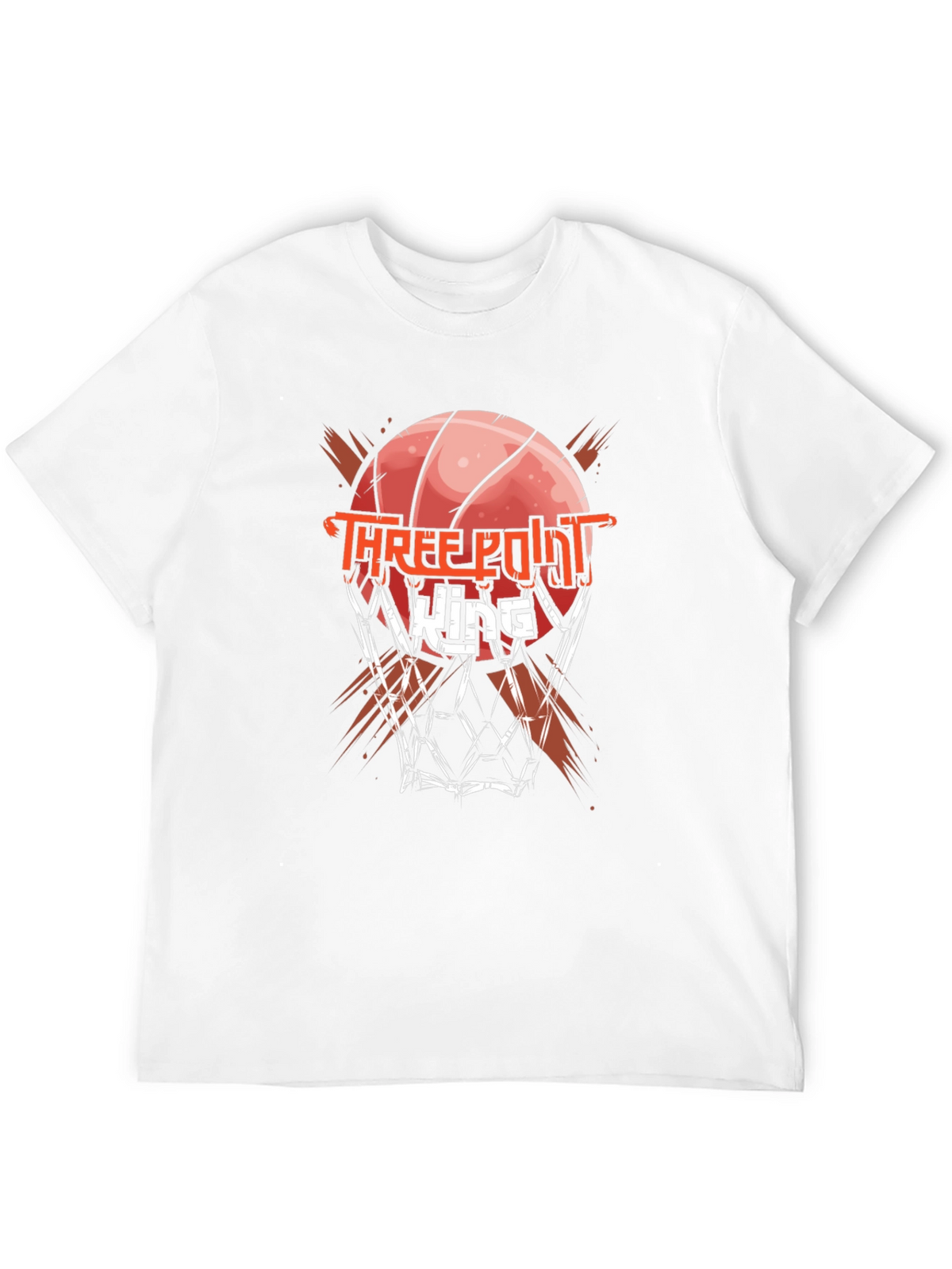Three Point King Black Graphic T-Shirt