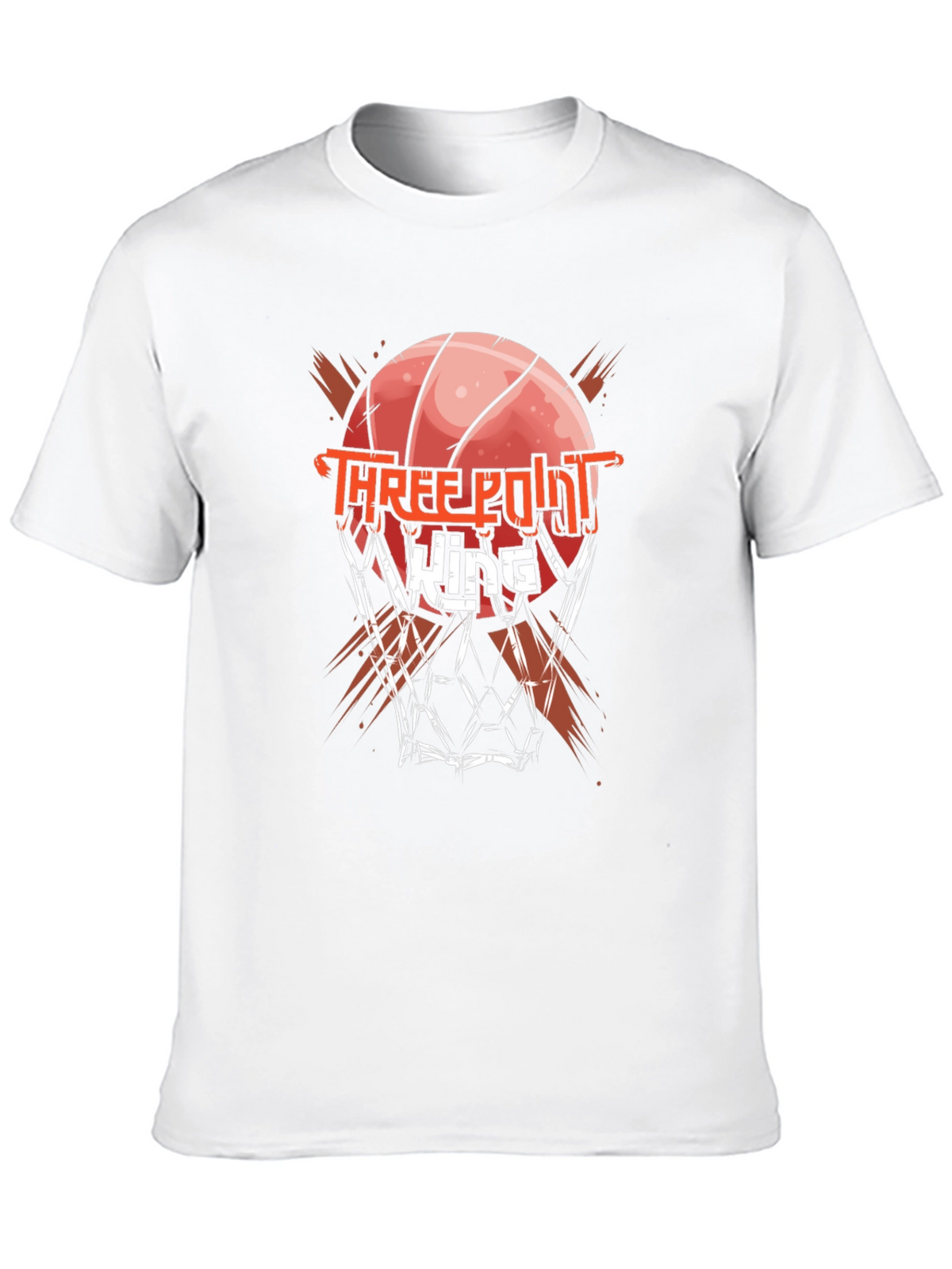 Three Point King Black Graphic T-Shirt