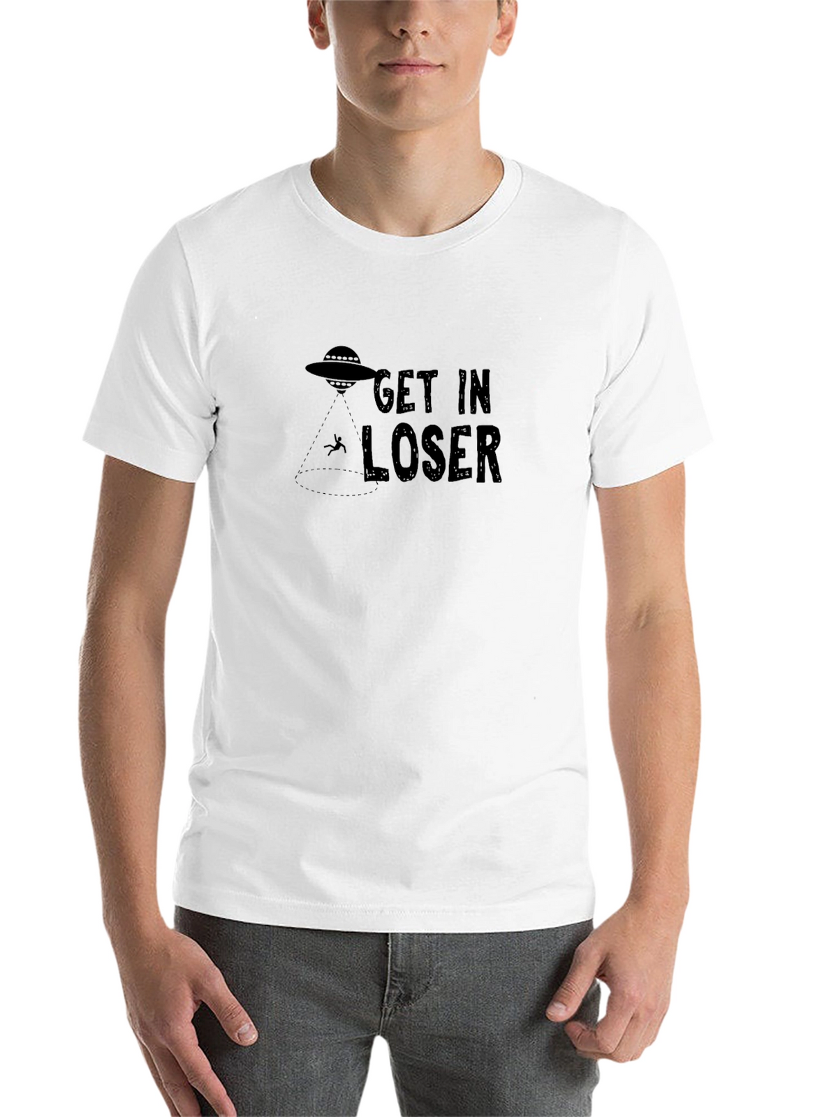 Get In Loser Alien Abduction T-Shirt