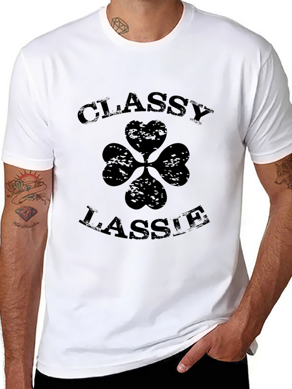 Classy Lassie Shamrock Graphic Tee