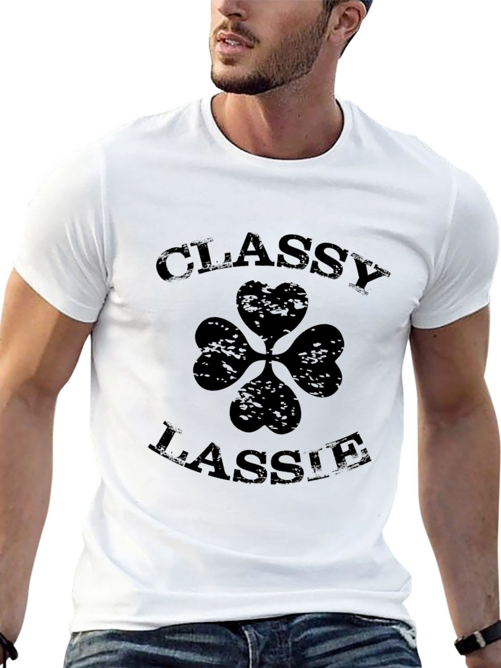 Classy Lassie Shamrock Graphic Tee