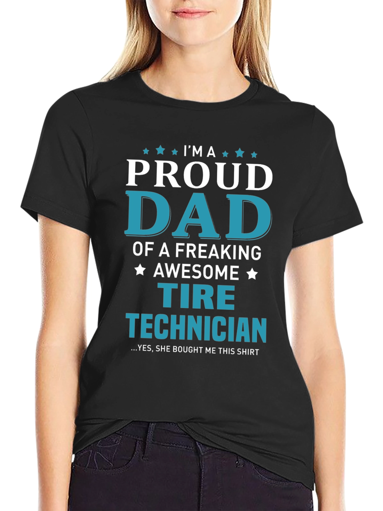 Proud Dad Tire Technician Graphic Tee