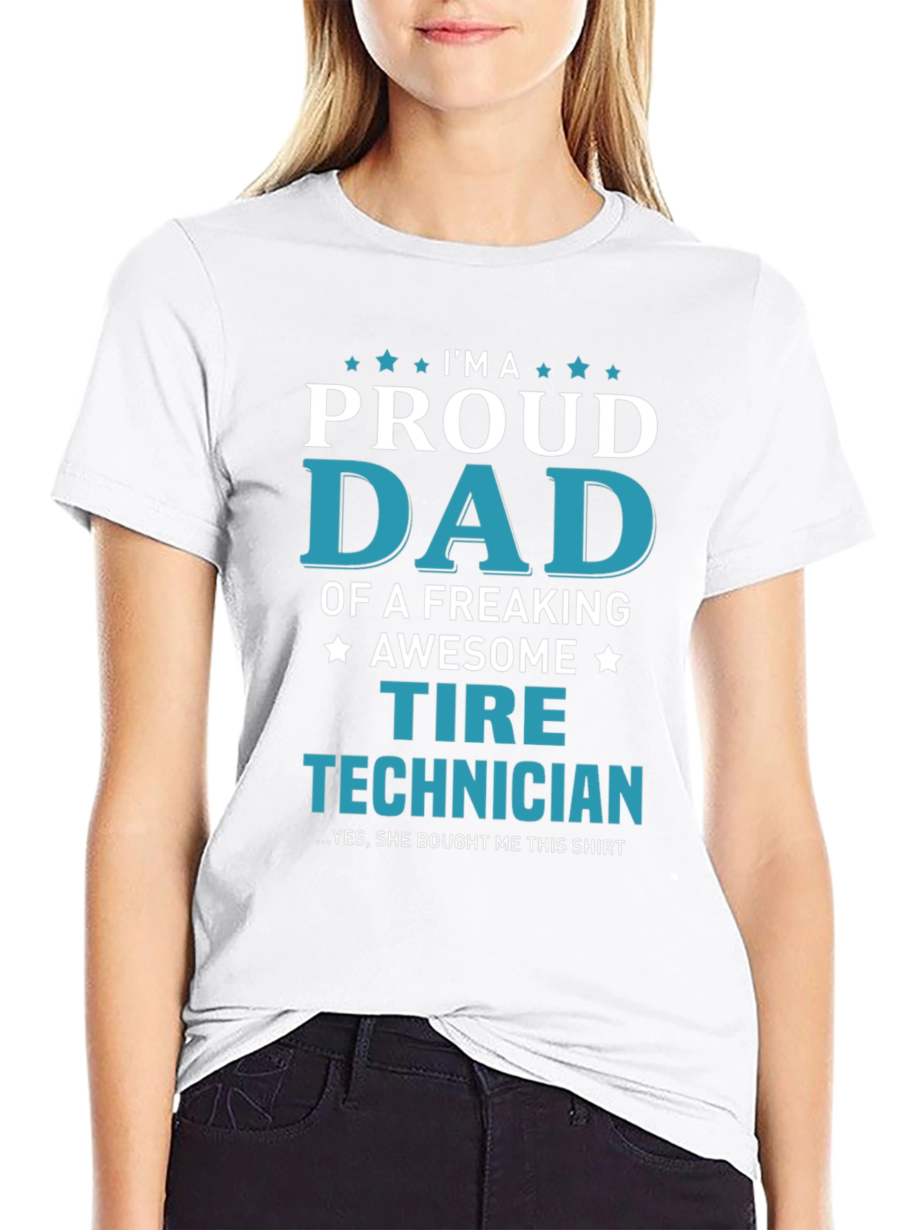 Proud Dad Tire Technician Graphic Tee
