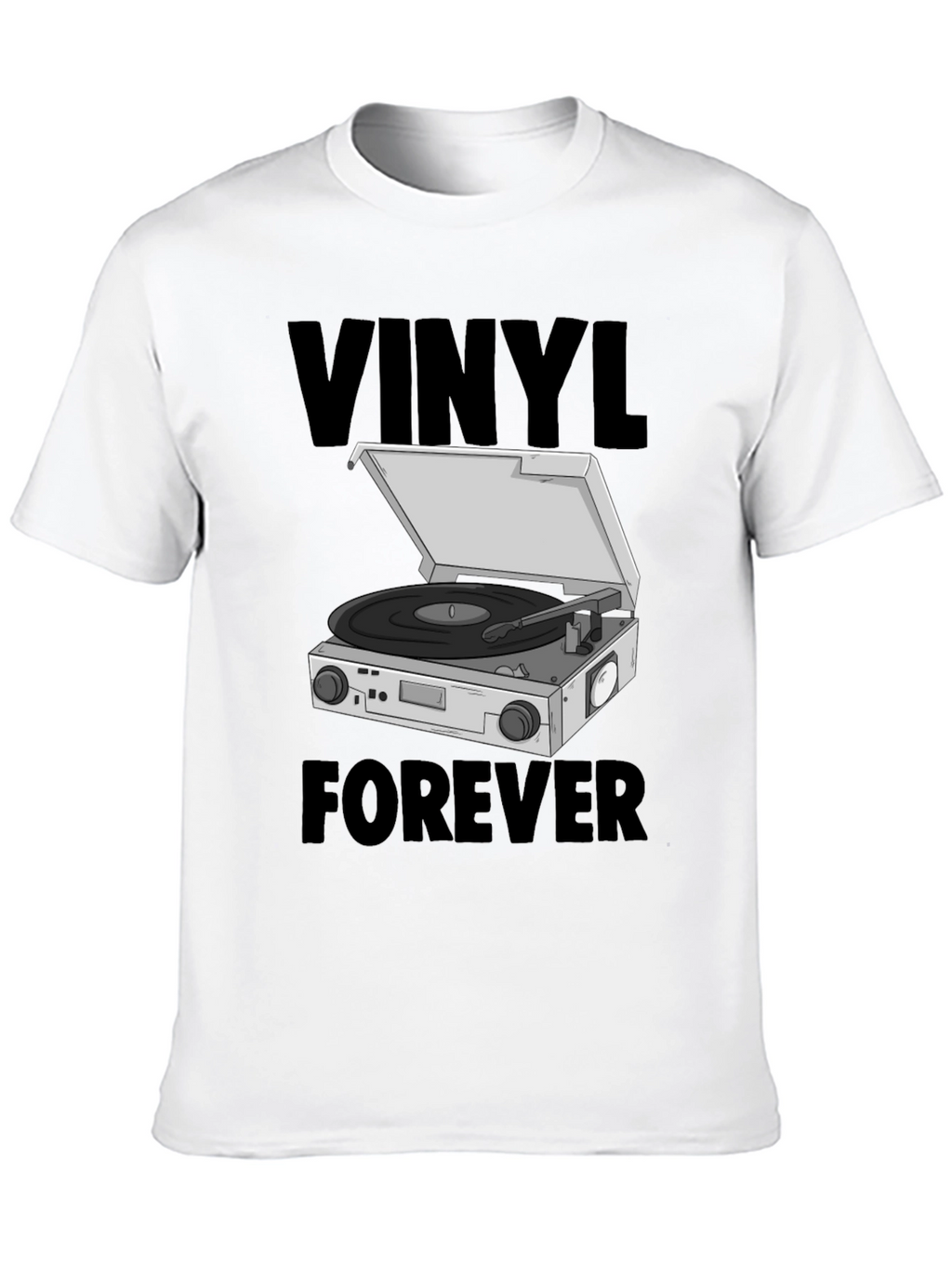 Vinyl Forever Graphic Tee - Music Lover T-Shirt