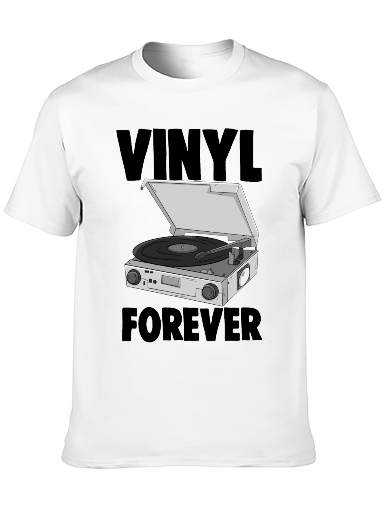 Vinyl Forever Graphic Tee - Music Lover T-Shirt