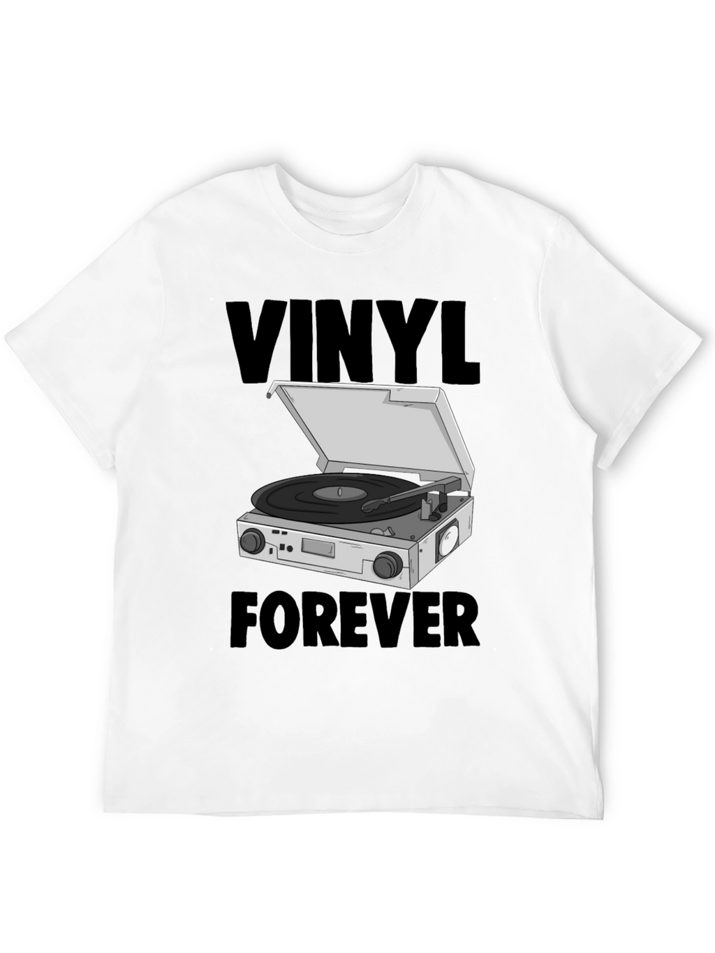 Vinyl Forever Graphic Tee - Music Lover T-Shirt