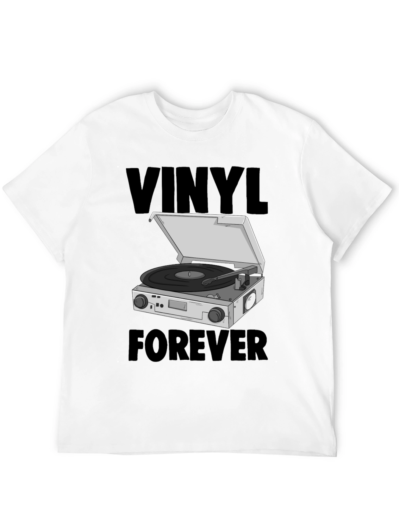 Vinyl Forever Graphic Tee - Music Lover T-Shirt