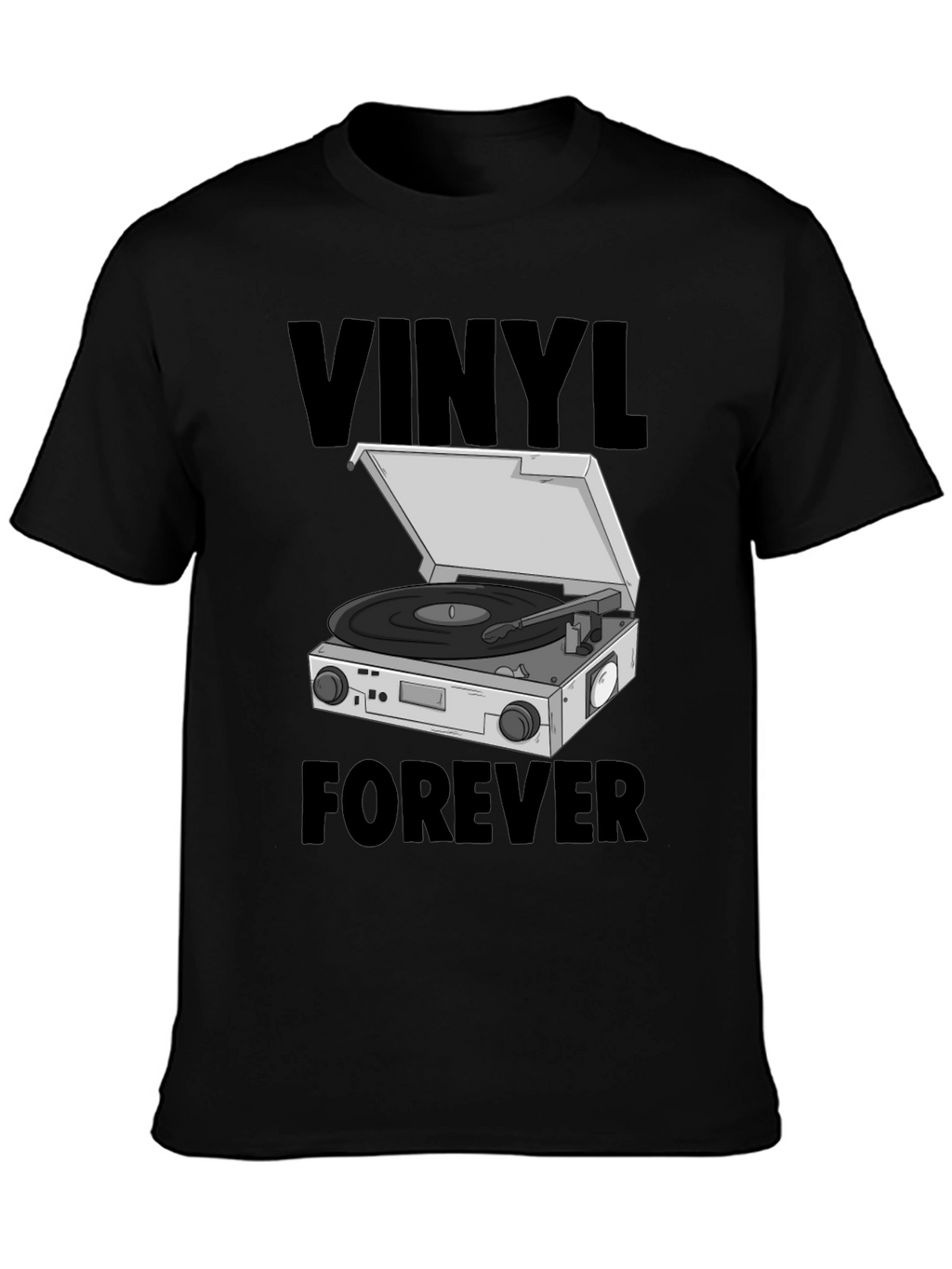 Vinyl Forever Graphic Tee - Music Lover T-Shirt