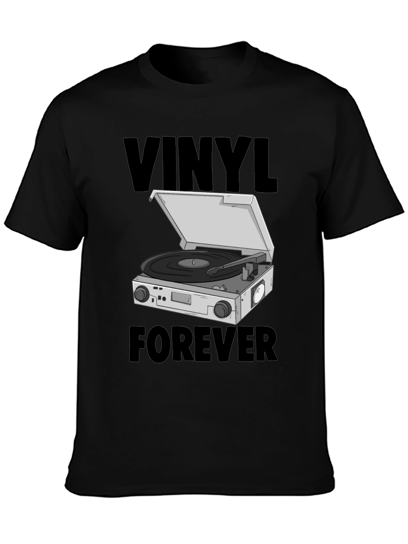 Vinyl Forever Graphic Tee - Music Lover T-Shirt