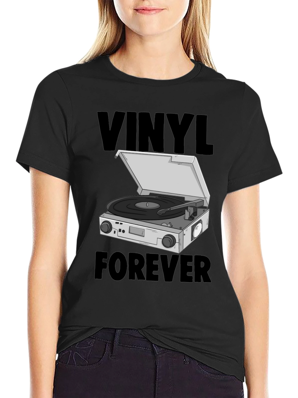 Vinyl Forever Graphic Tee - Music Lover T-Shirt