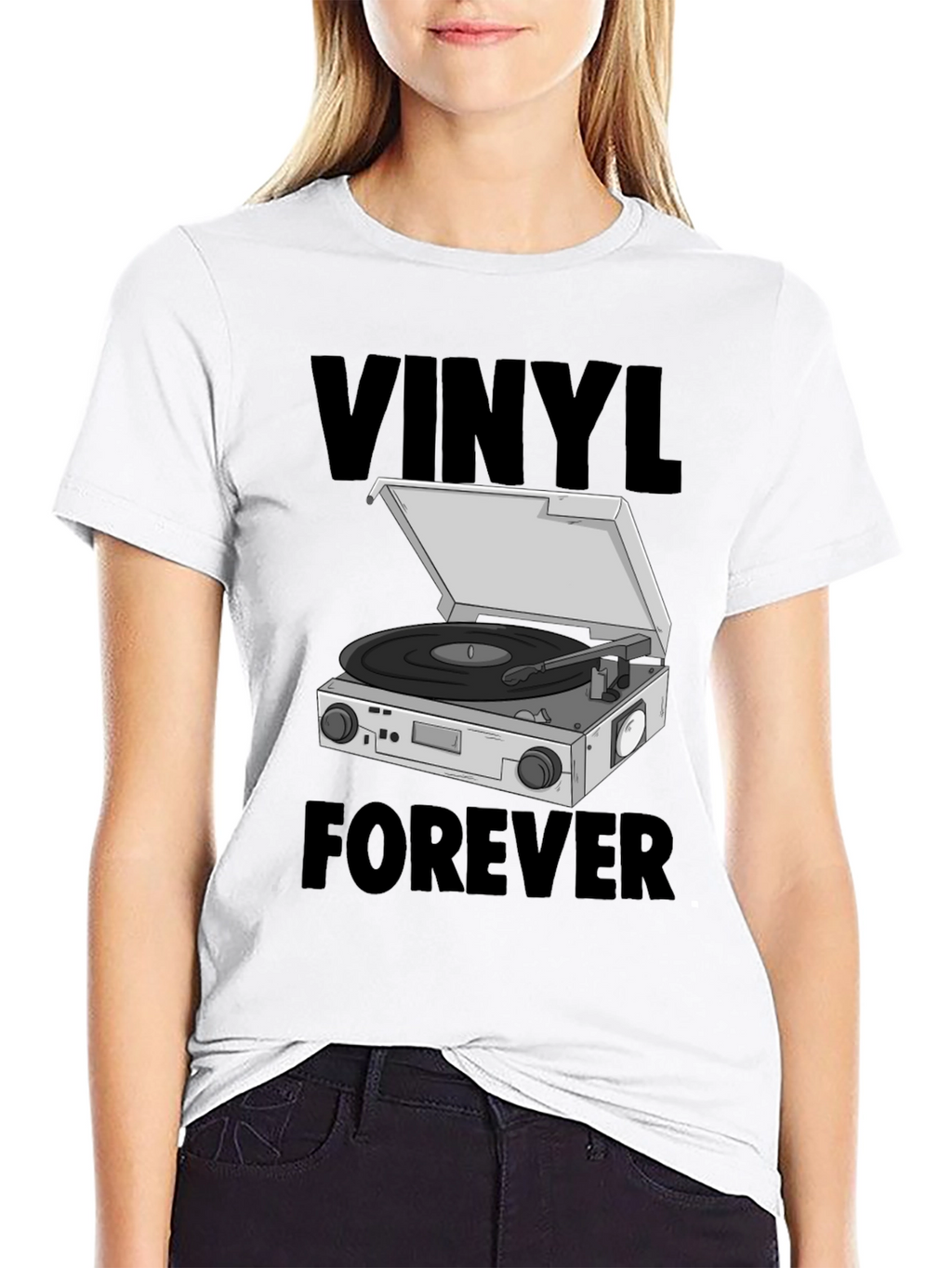 Vinyl Forever Graphic Tee - Music Lover T-Shirt