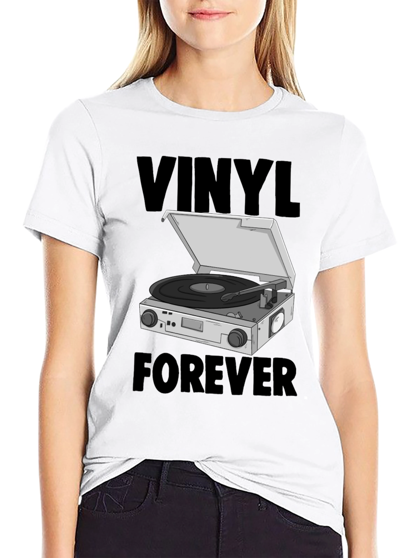 Vinyl Forever Graphic Tee - Music Lover T-Shirt