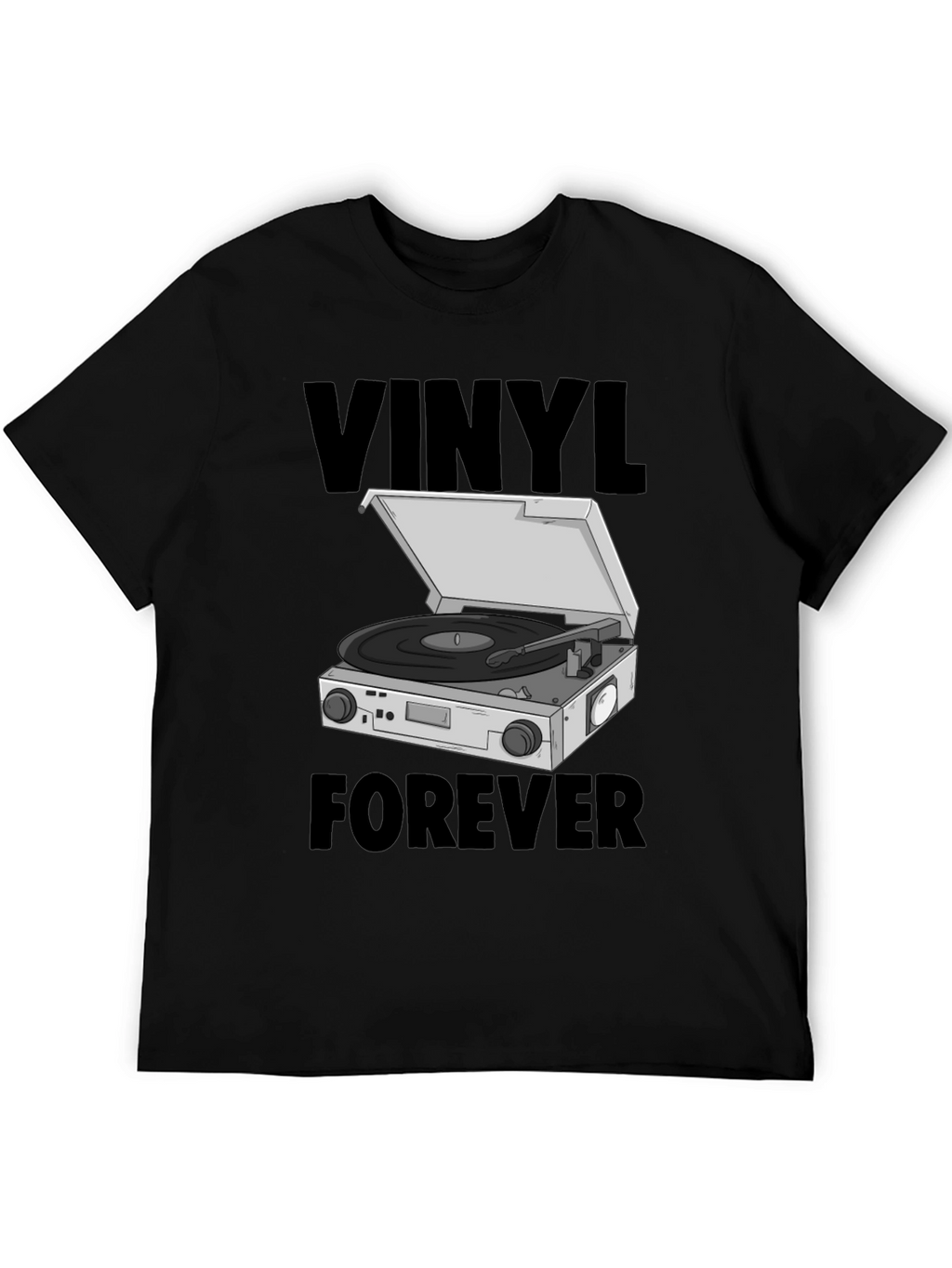 Vinyl Forever Graphic Tee - Music Lover T-Shirt