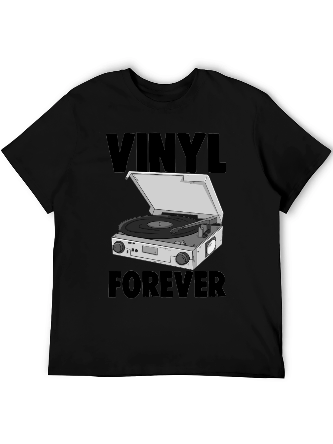 Vinyl Forever Graphic Tee - Music Lover T-Shirt