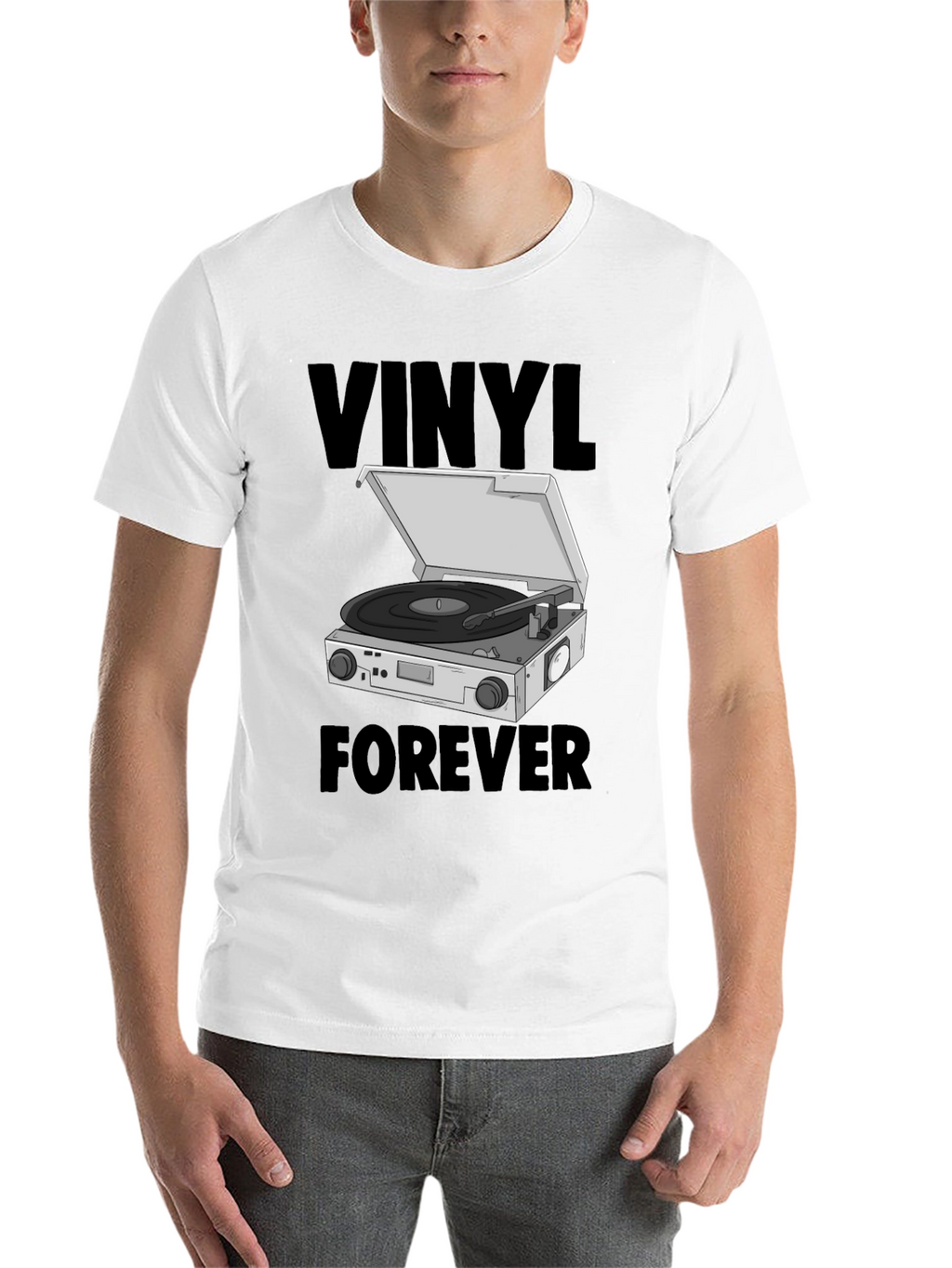 Vinyl Forever Graphic Tee - Music Lover T-Shirt