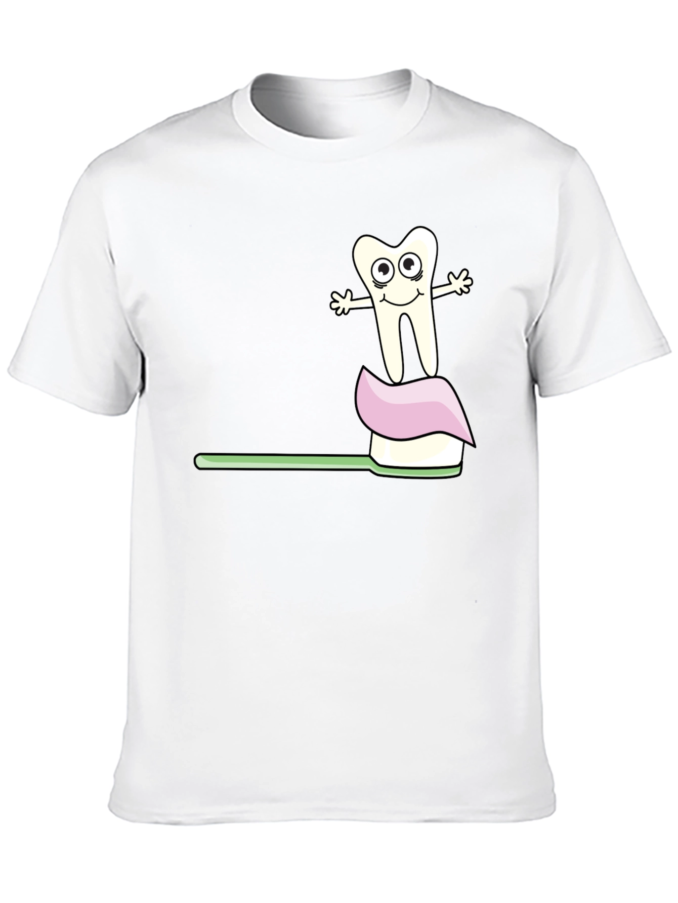 Dental Hygiene T-Shirt Funny Toothbrush and Tooth Tee