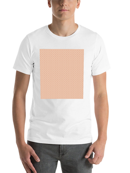 Stylish Black T-Shirt with Patterned Chest Design