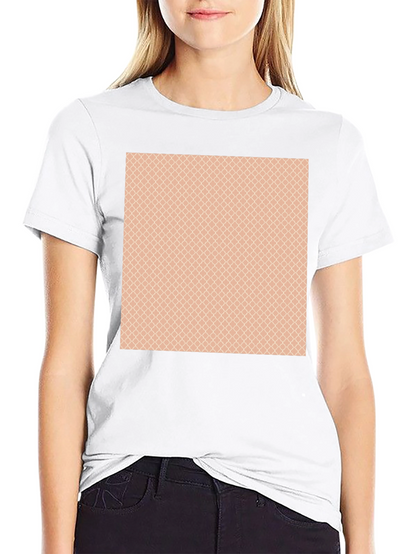 Stylish Black T-Shirt with Patterned Chest Design