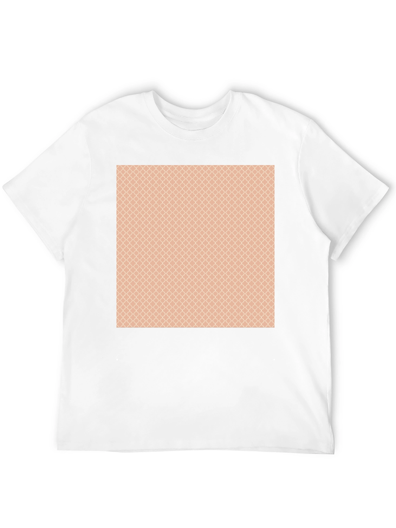 Stylish Black T-Shirt with Patterned Chest Design