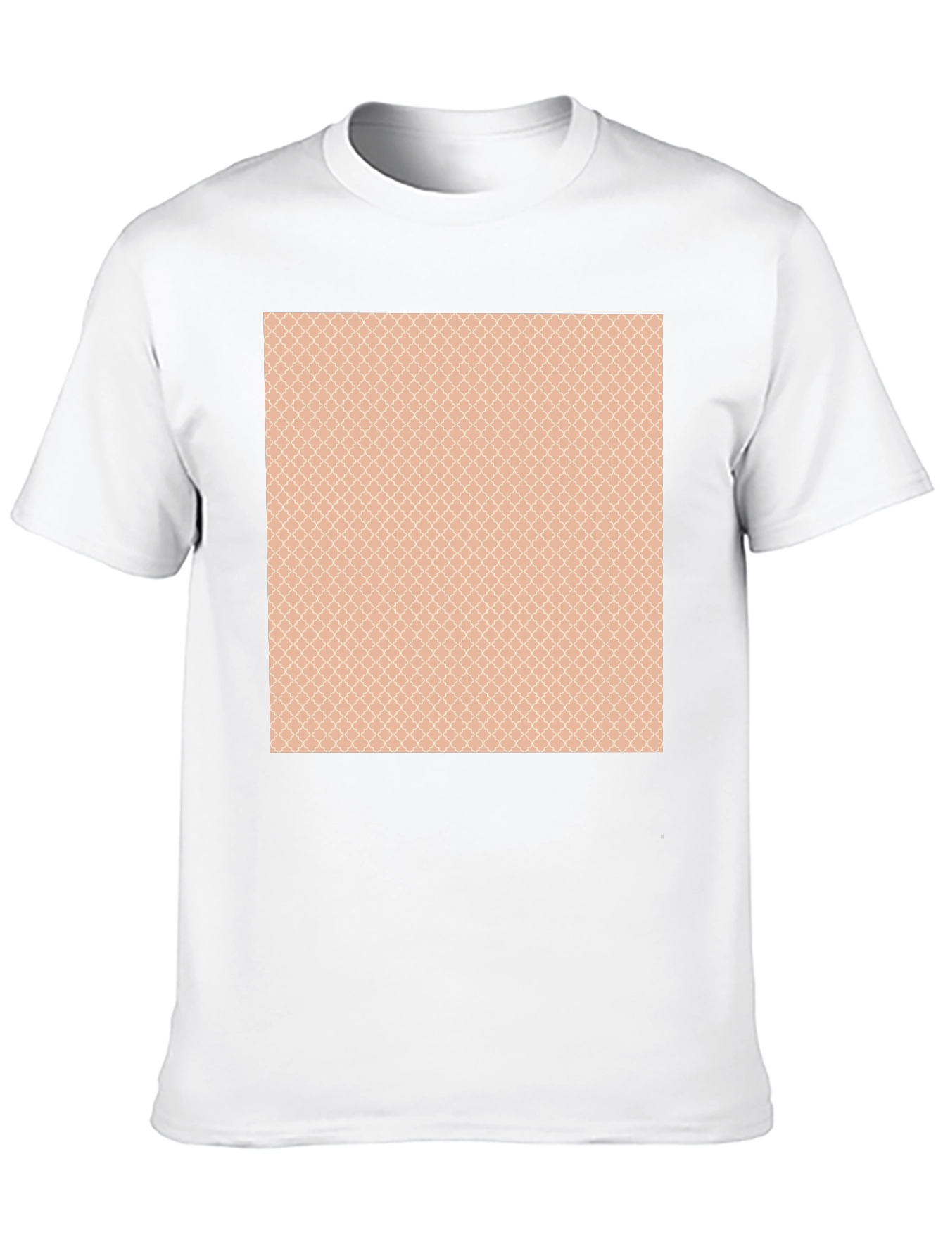 Stylish Black T-Shirt with Patterned Chest Design