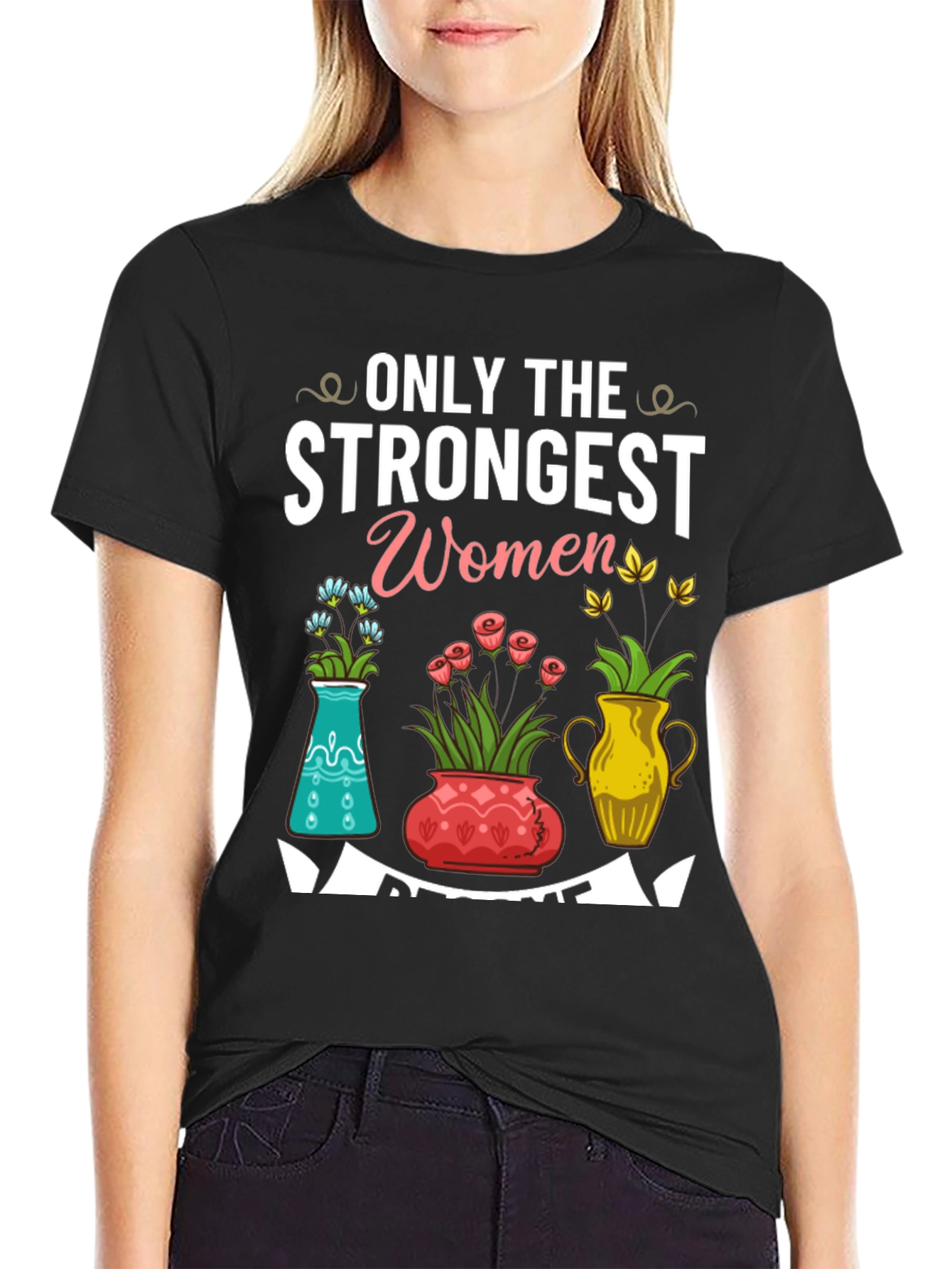Strongest Women Floral T-Shirt