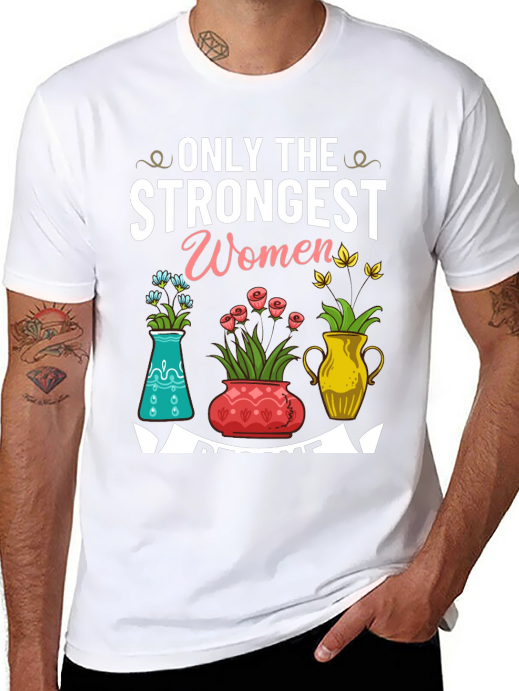 Strongest Women Floral T-Shirt