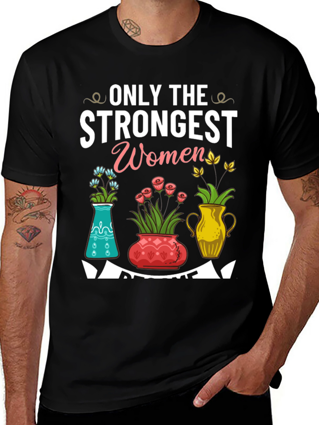 Strongest Women Floral T-Shirt