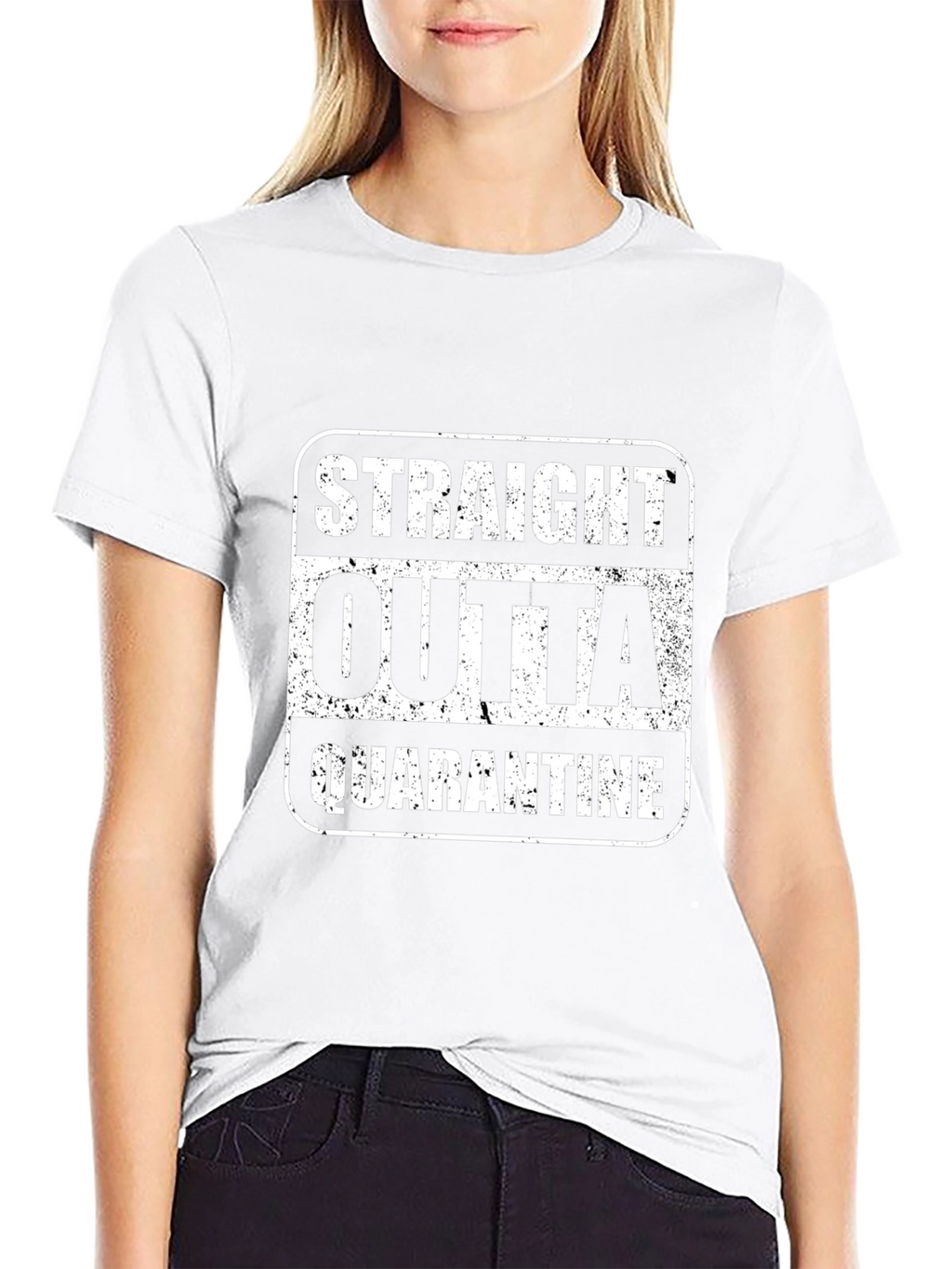 Straight Outta Quarantine T-Shirt Black