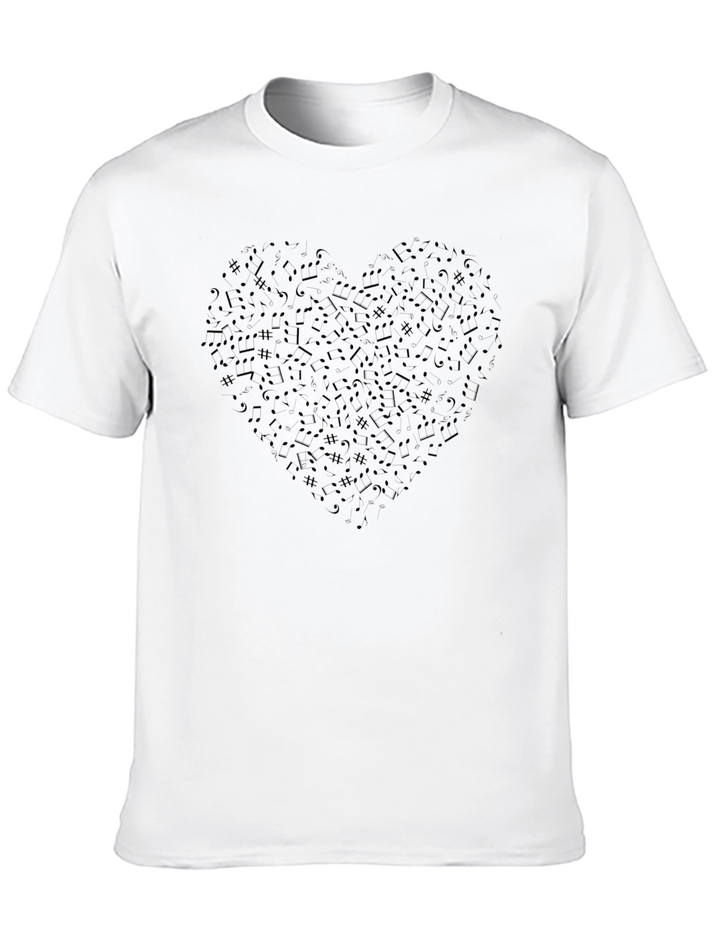 Music Heart T-Shirt - Stylish & Unique Design