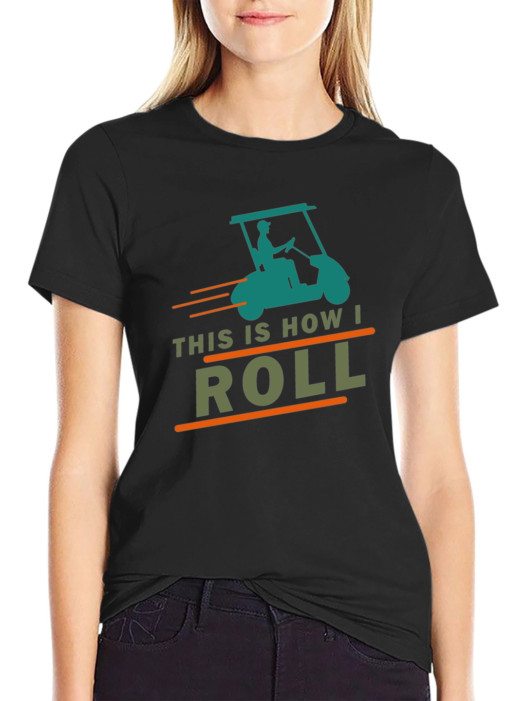 This Is How I Roll Golf Cart Graphic Tee