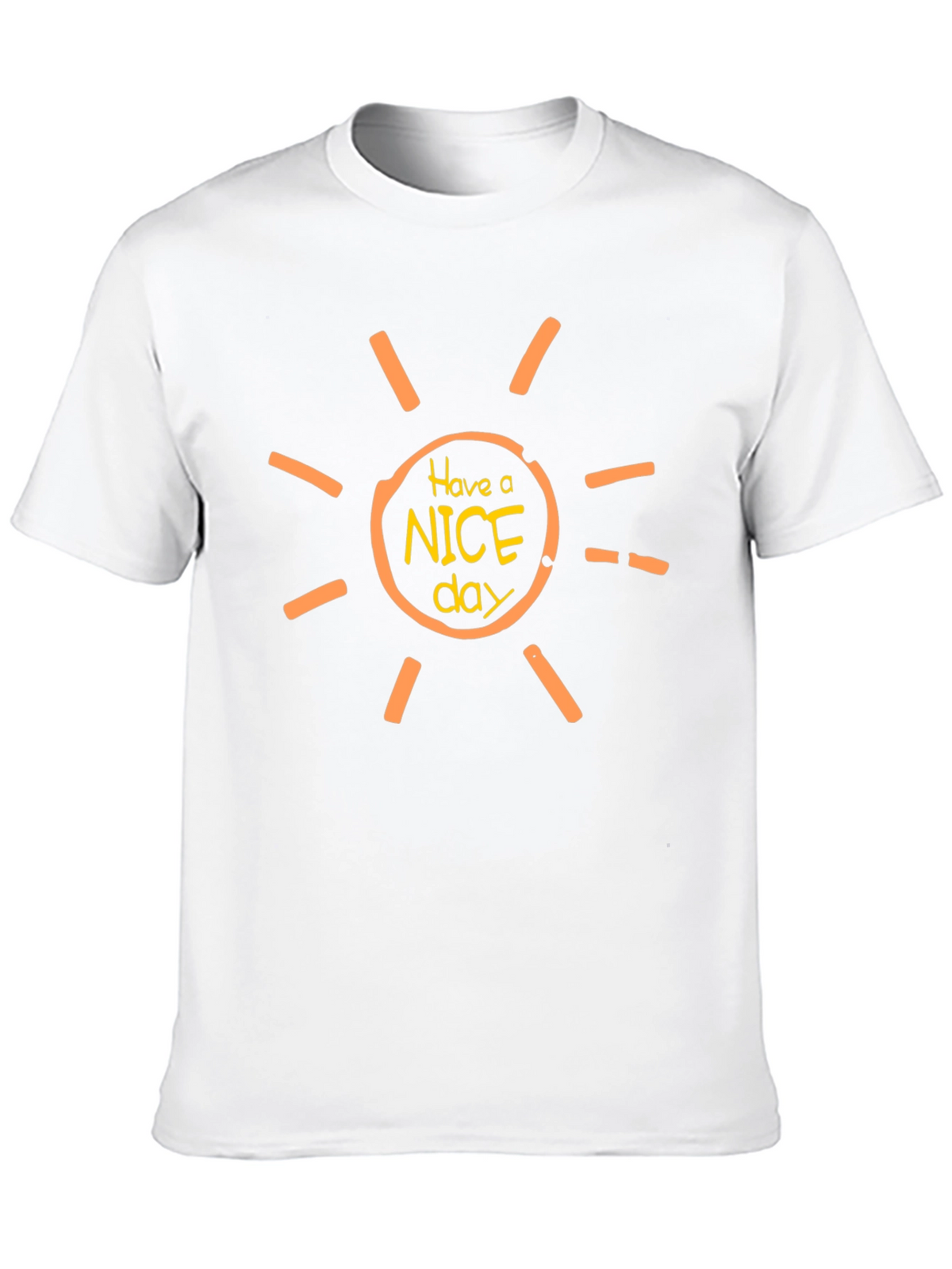 Have a Nice Day Sun Graphic Tee - Black
