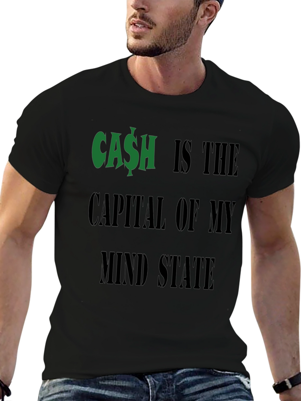 Cash is the Capital T-Shirt Funny Money Graphic Tee