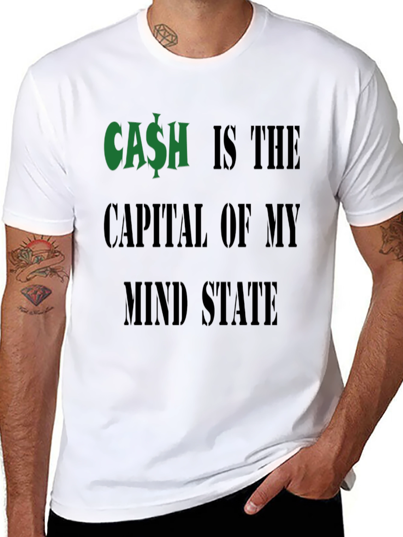 Cash is the Capital T-Shirt Funny Money Graphic Tee
