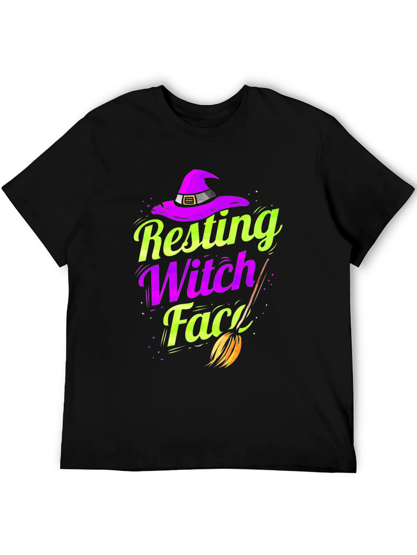 Resting Witch Face T-Shirt - Halloween Apparel