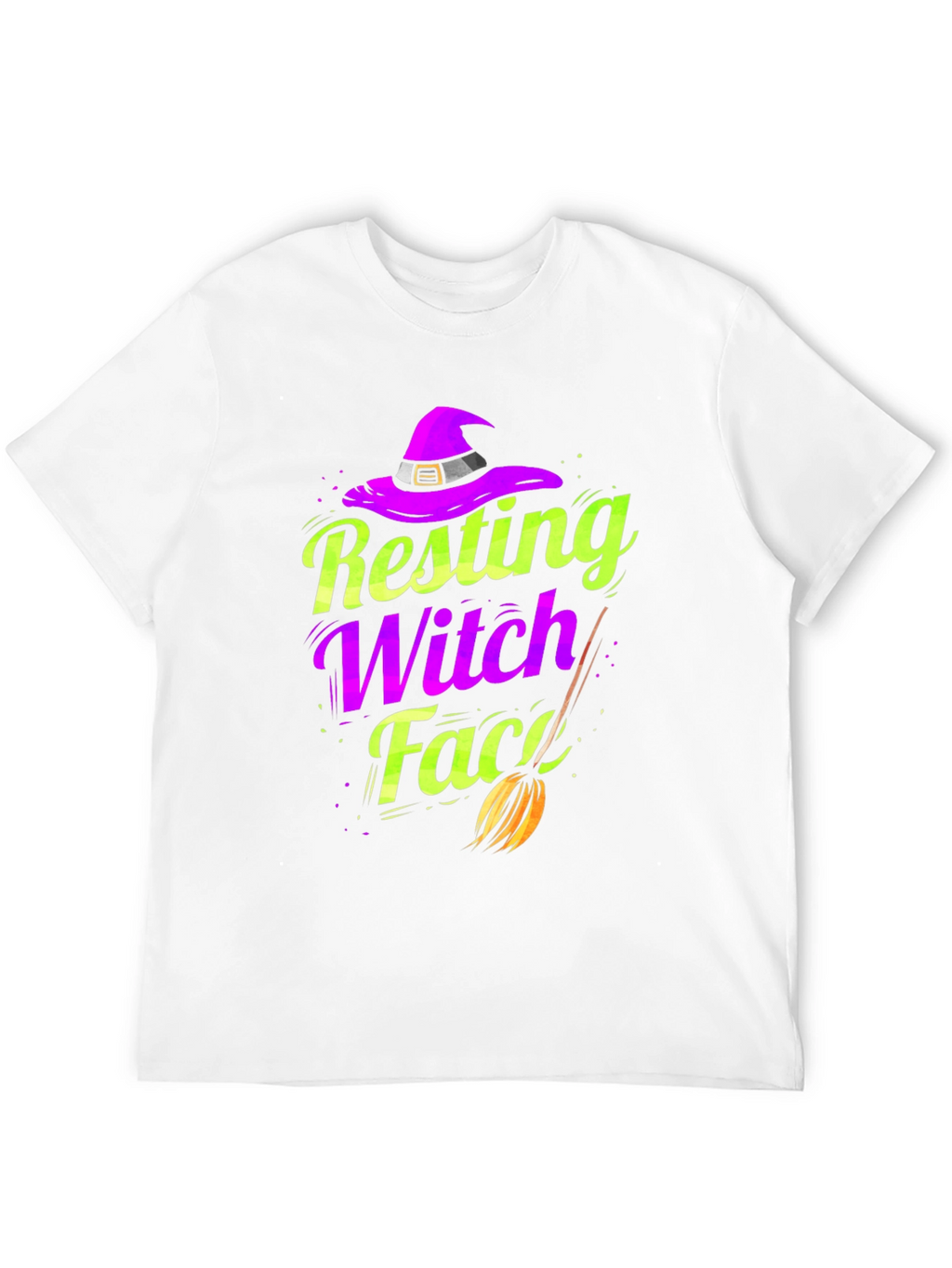 Resting Witch Face T-Shirt - Halloween Apparel