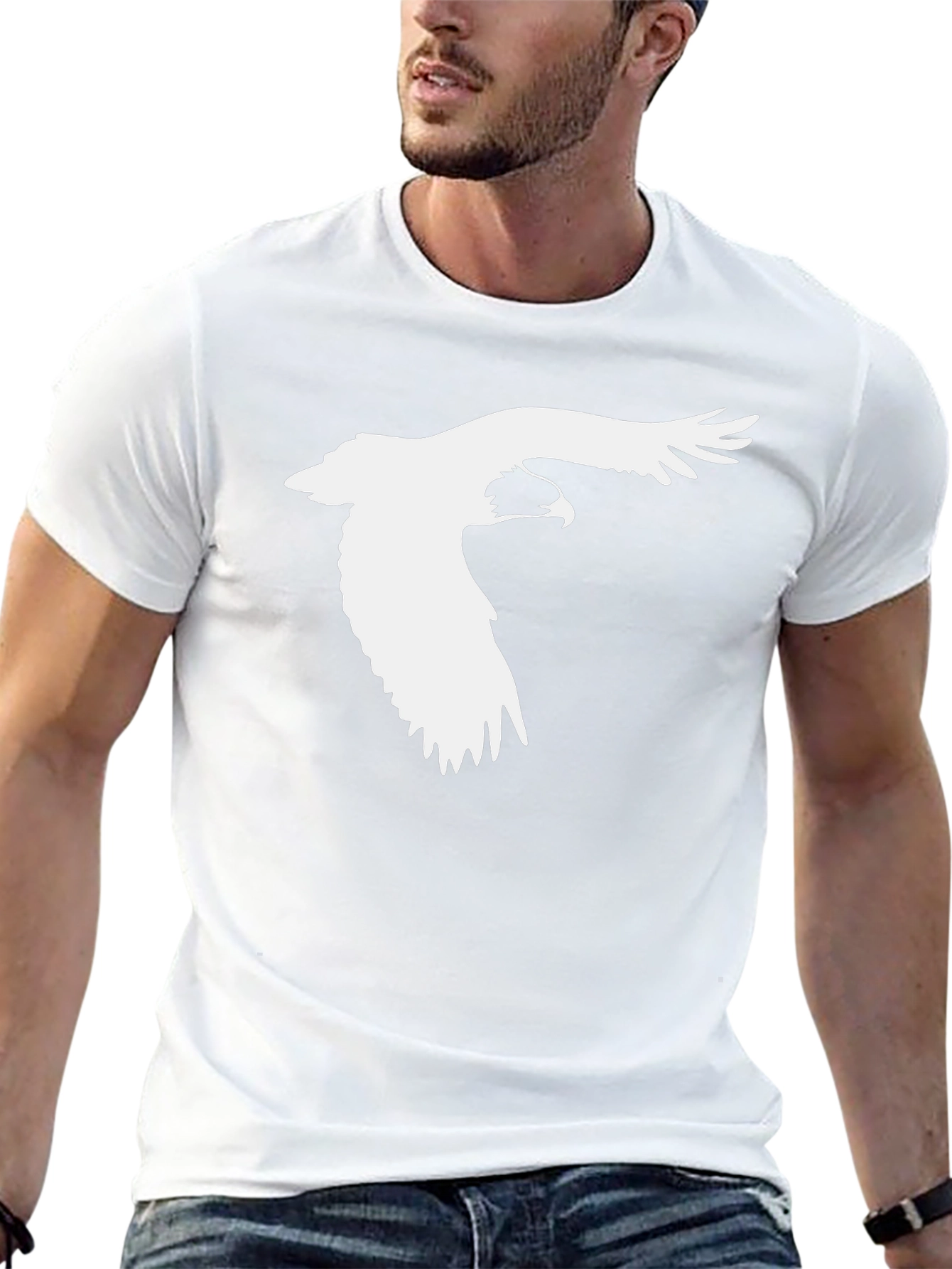Eagle Graphic Black Tee - Mens Short Sleeve