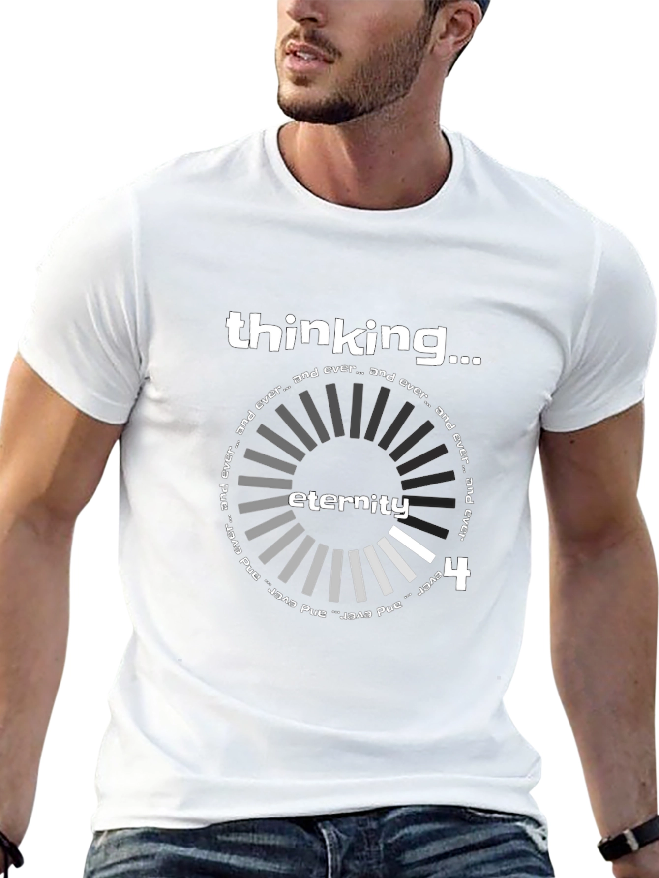 Thinking Eternity Black Graphic Tee