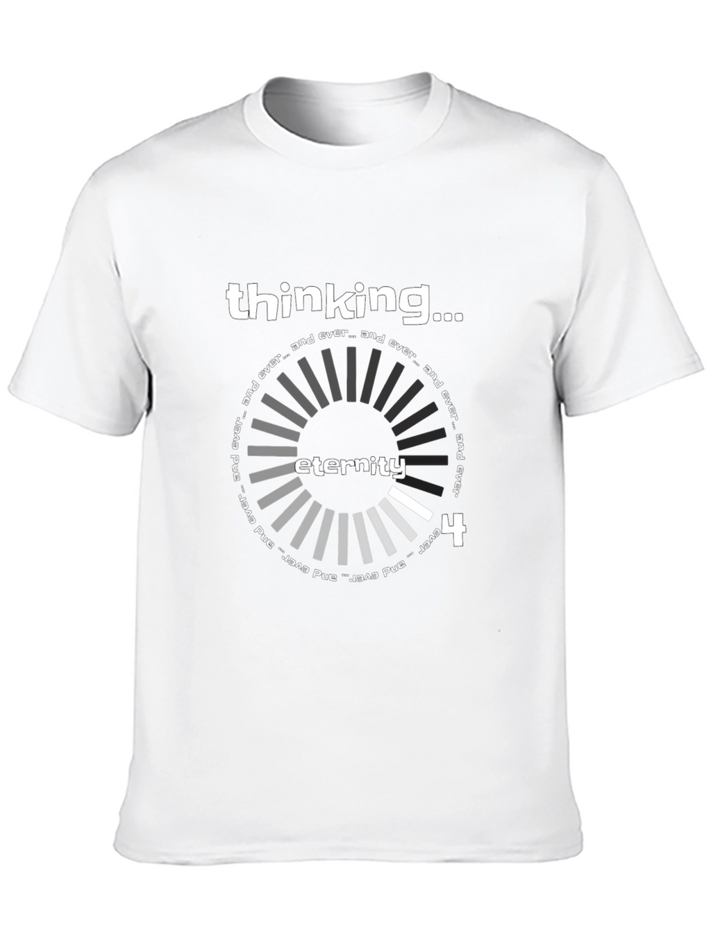 Thinking Eternity Black Graphic Tee