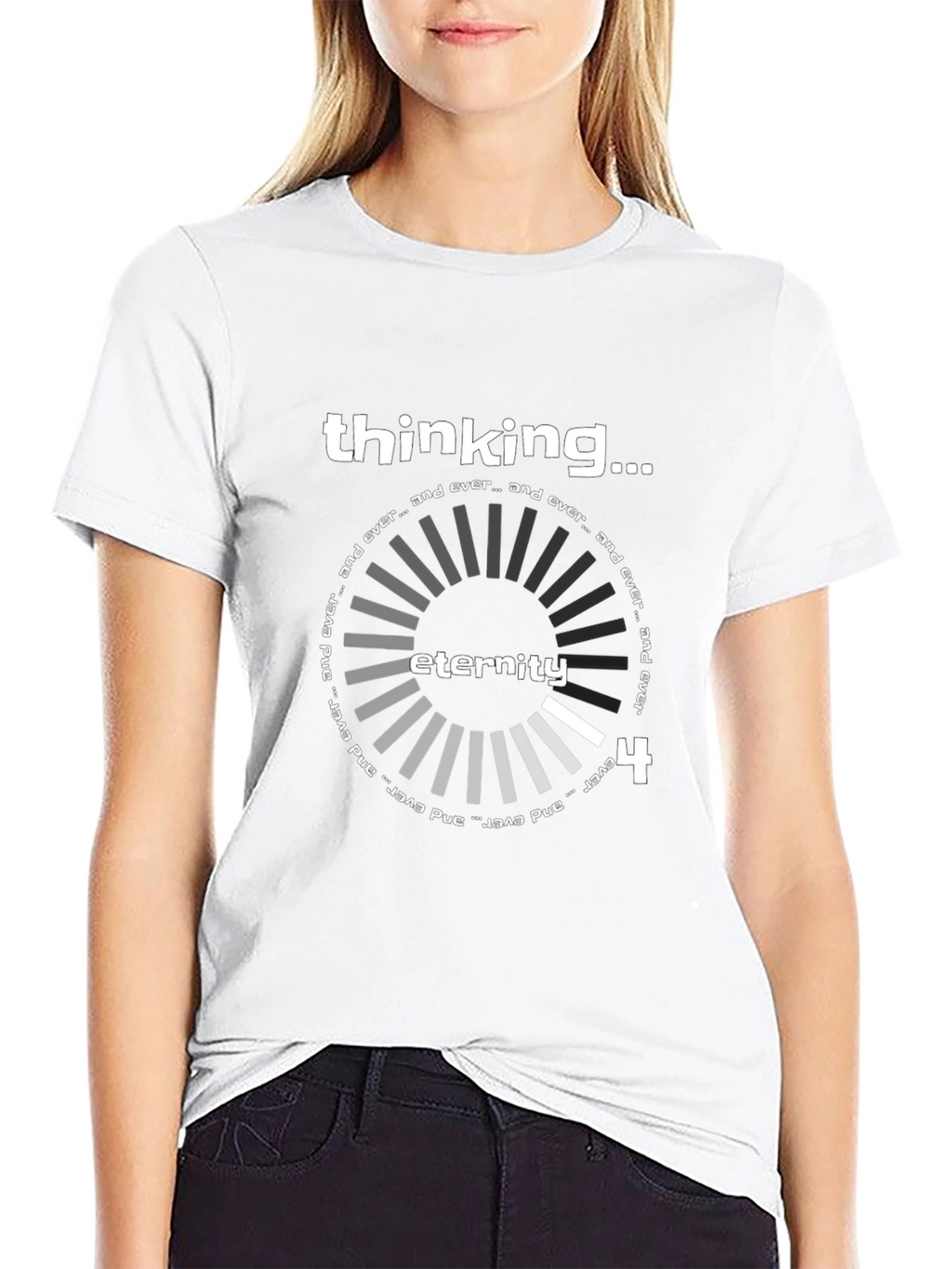 Thinking Eternity Black Graphic Tee