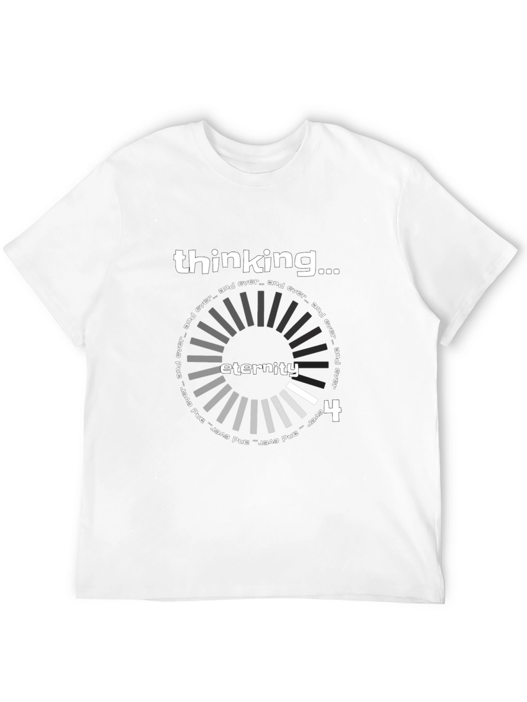 Thinking Eternity Black Graphic Tee