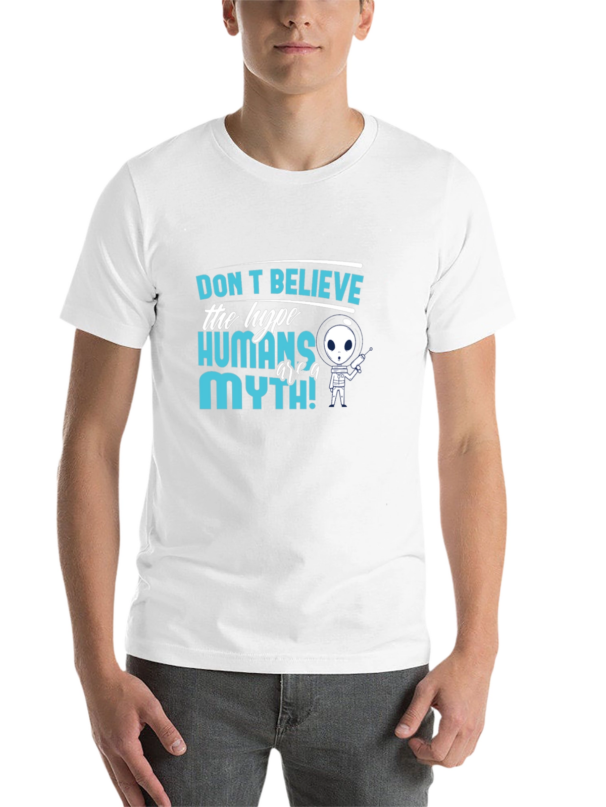 Dont Believe The Hype Alien Graphic T-Shirt