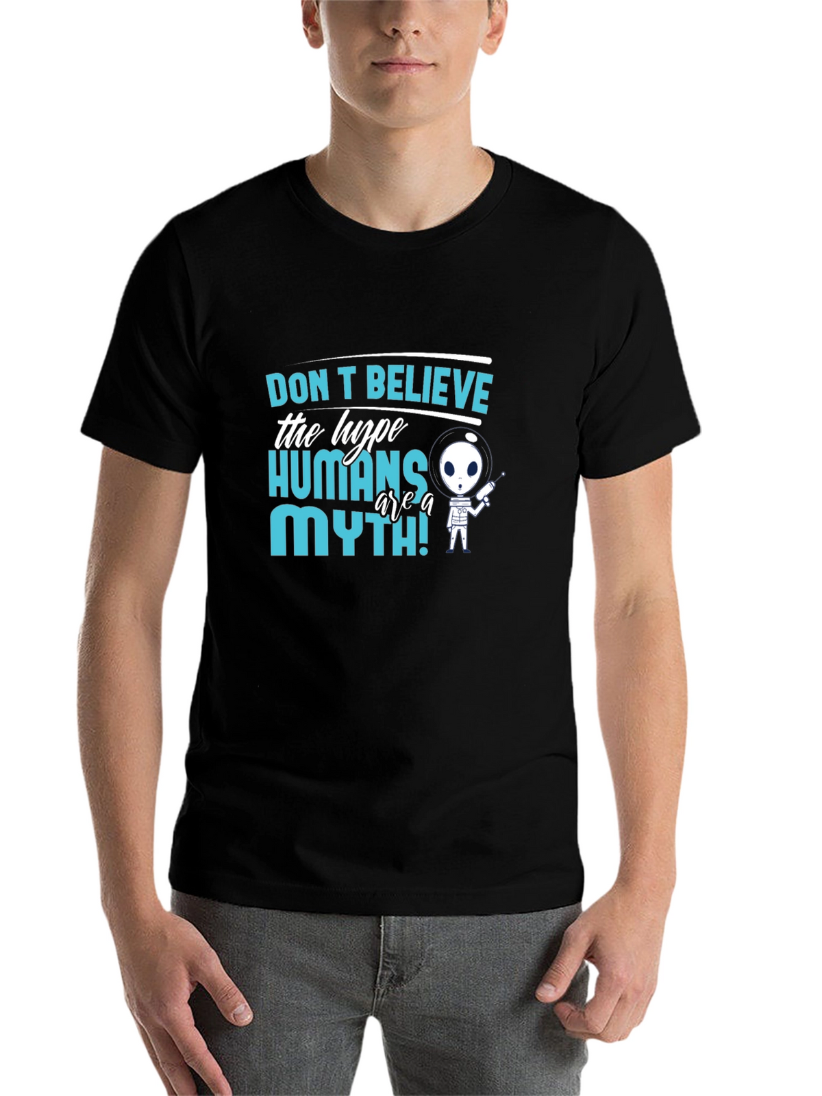 Dont Believe The Hype Alien Graphic T-Shirt