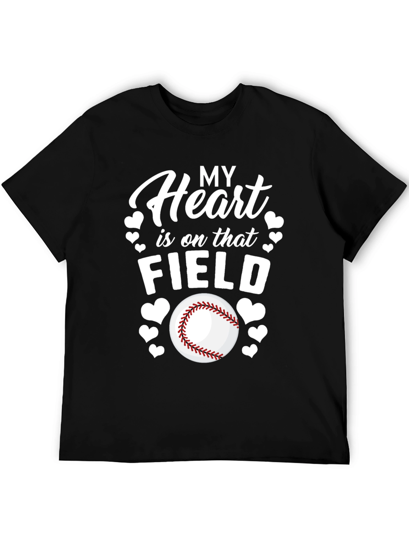 Heart on the Field Baseball T-Shirt