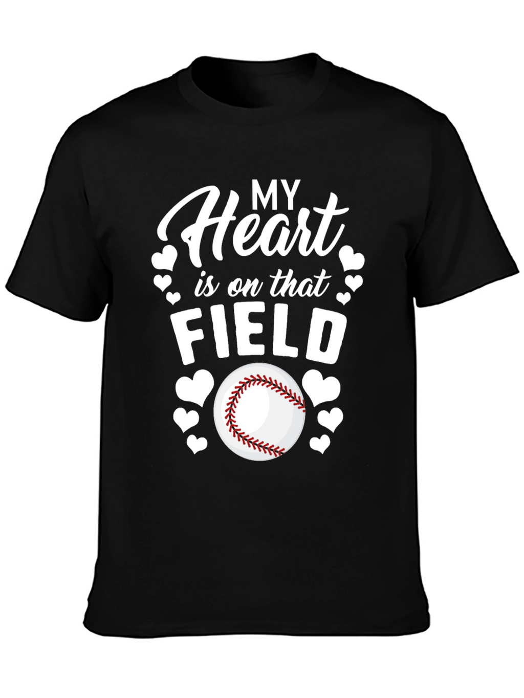 Heart on the Field Baseball T-Shirt