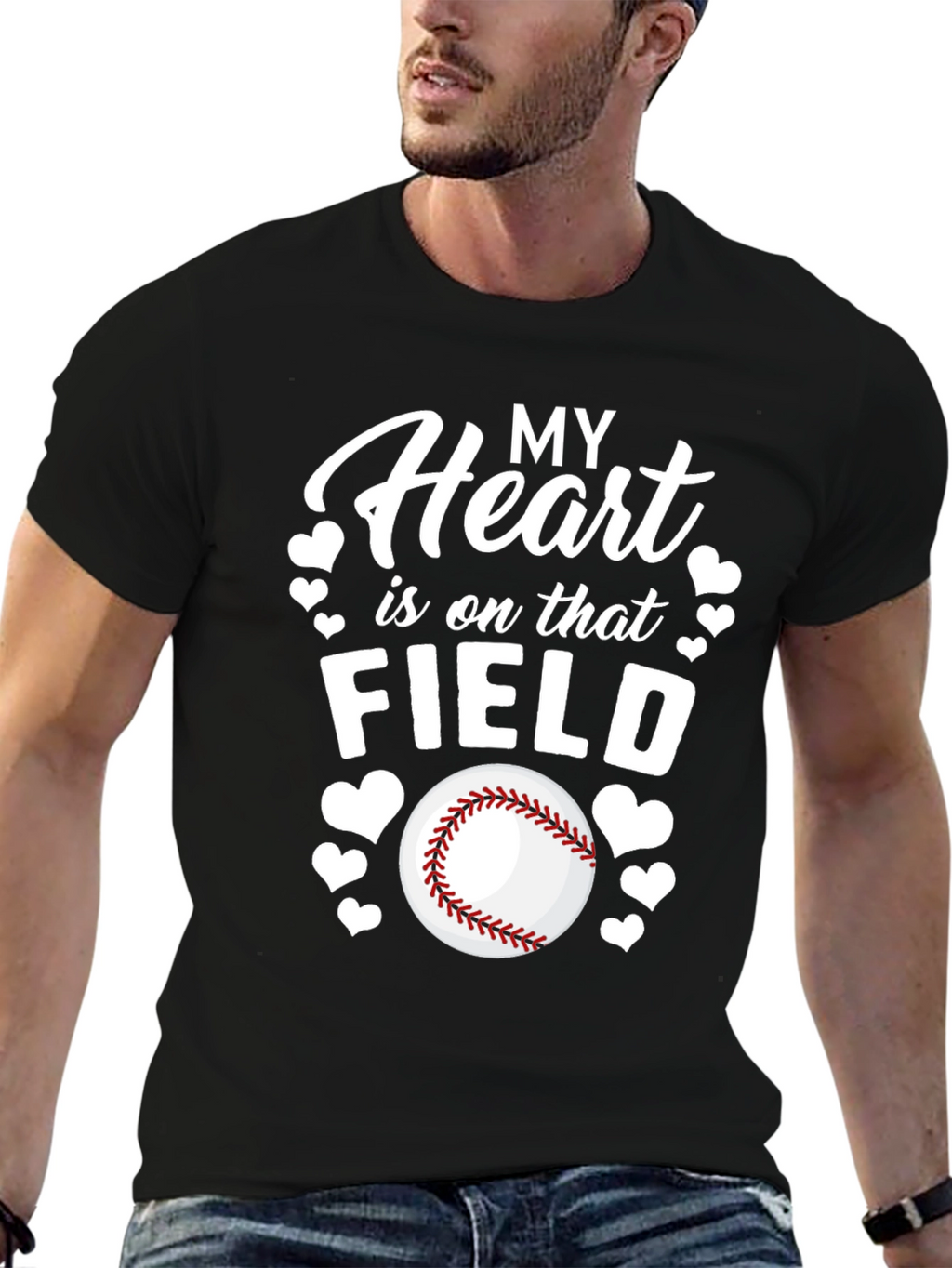 Heart on the Field Baseball T-Shirt