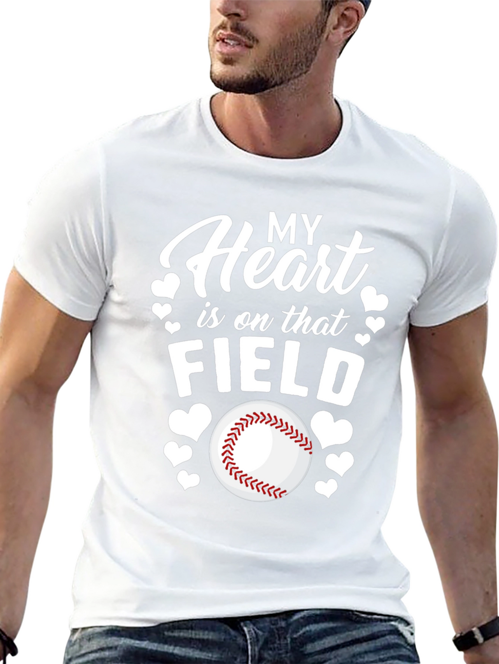 Heart on the Field Baseball T-Shirt