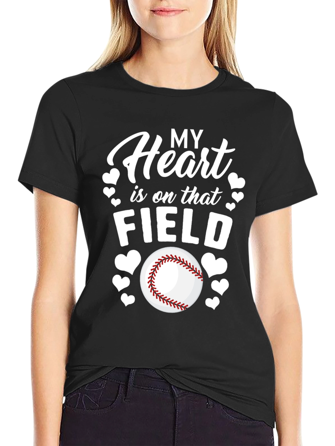Heart on the Field Baseball T-Shirt
