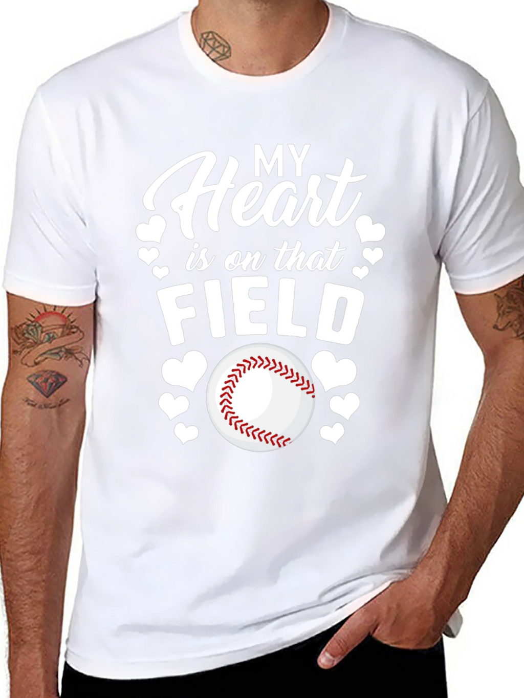 Heart on the Field Baseball T-Shirt