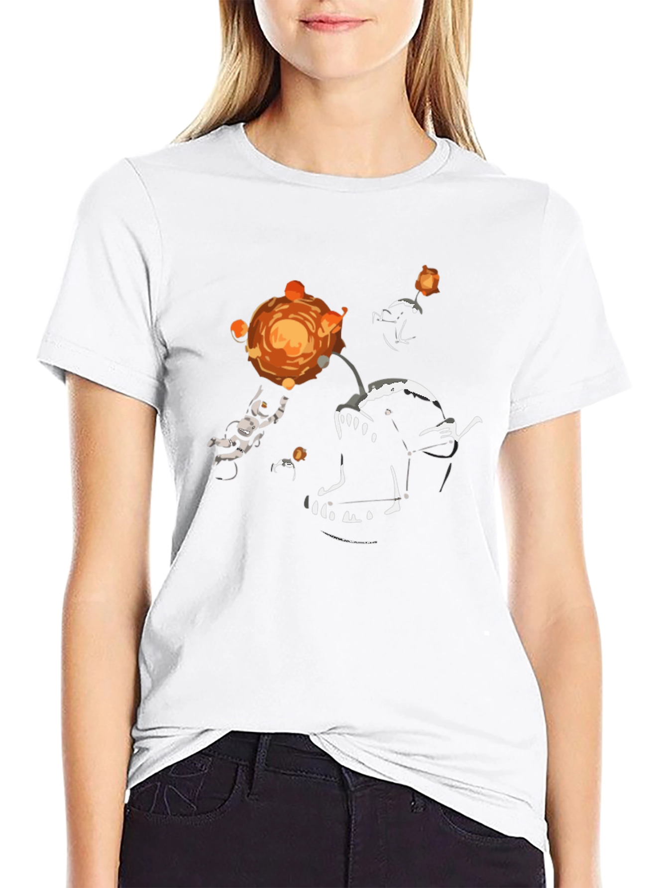 Astronaut Anglerfish Graphic Tee